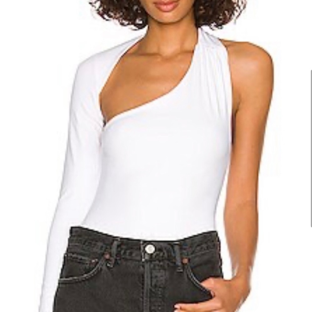 Bardot Londyn cutout‎ bodysuit, orchid white Large